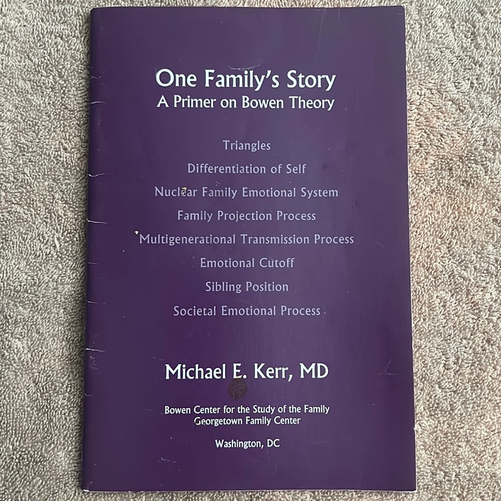 Book on Bowen family therapy